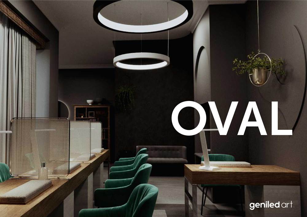 Дизаqнерские светильники Geniled Art Oval